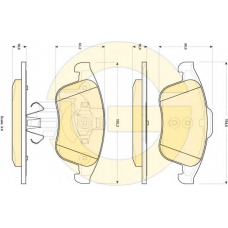 6118962 GIRLING Комплект тормозных колодок, дисковый тормоз