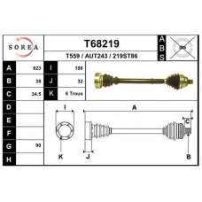 T68219 EAI Приводной вал