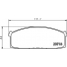 2071802 TEXTAR Комплект тормозных колодок, дисковый тормоз