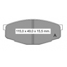 835820 Vema Комплект тормозных колодок, дисковый тормоз