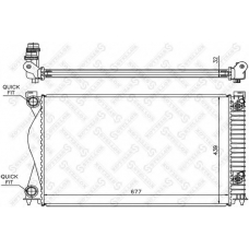 10-25449-SX STELLOX Радиатор, охлаждение двигателя