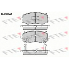 BL2609A1 FTE Комплект тормозных колодок, дисковый тормоз