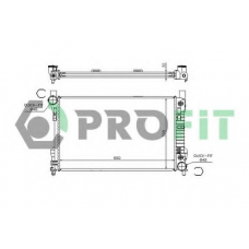 PR 3567A1 PROFIT Радиатор, охлаждение двигателя