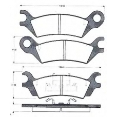 BLF508 QUINTON HAZELL Комплект тормозных колодок, дисковый тормоз