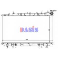 070081N AKS DASIS Радиатор, охлаждение двигателя