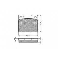 31701 SPIDAN Комплект тормозных колодок, дисковый тормоз