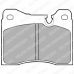 LP428 DELPHI Комплект тормозных колодок, дисковый тормоз