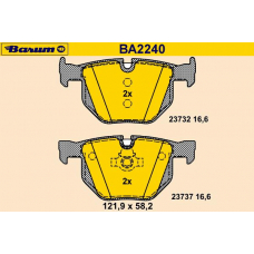BA2240 BARUM Комплект тормозных колодок, дисковый тормоз