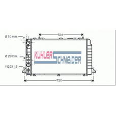 5013801 KUHLER SCHNEIDER Радиатор, охлаждение двигател