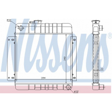 60710 NISSENS Радиатор, охлаждение двигателя