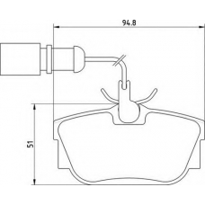 363710205135 MAGNETI MARELLI Комплект тормозных колодок, дисковый тормоз