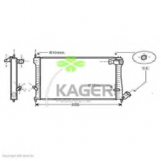 31-0197 KAGER Радиатор, охлаждение двигателя