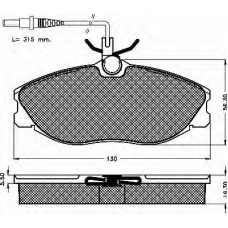 10414 BSF Комплект тормозных колодок, дисковый тормоз