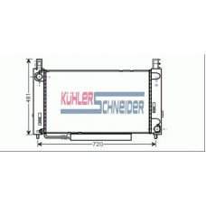 0300821 KUHLER SCHNEIDER Радиатор, охлаждение двигател