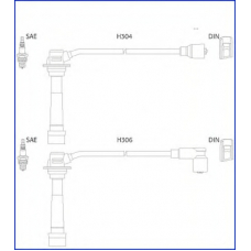 134242 HITACHI Комплект проводов зажигания