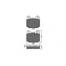 30116 SPIDAN Комплект тормозных колодок, дисковый тормоз