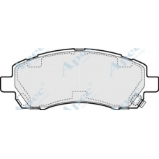 PAD1097 APEC Комплект тормозных колодок, дисковый тормоз