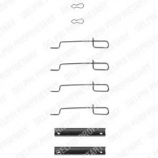 LX0044 DELPHI Комплектующие, колодки дискового тормоза