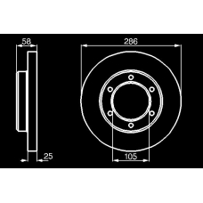 0 986 478 581 BOSCH Диск тормозной