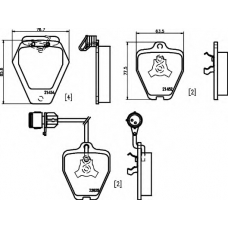 8DB 355 008-781 HELLA Комплект тормозных колодок, дисковый тормоз