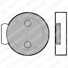 LP422 DELPHI Комплект тормозных колодок, дисковый тормоз