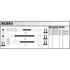 XC853 QUINTON HAZELL Комплект проводов зажигания