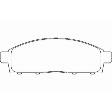 P 54 038 BREMBO Комплект тормозных колодок, дисковый тормоз