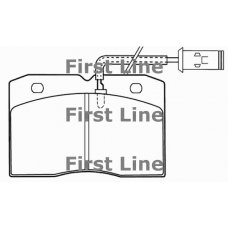 FBP1344 FIRST LINE Комплект тормозных колодок, дисковый тормоз