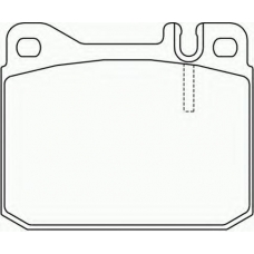 CVP069 DON Комплект тормозных колодок, дисковый тормоз