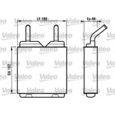 812151 VALEO Теплообменник, отопление салона