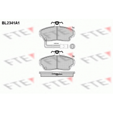 BL2341A1 FTE Комплект тормозных колодок, дисковый тормоз