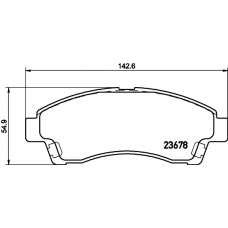 T2172 PAGID Комплект тормозных колодок, дисковый тормоз