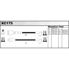 XC175 QUINTON HAZELL Комплект проводов зажигания