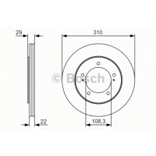 0 986 479 S78 BOSCH Тормозной диск