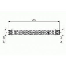 1 987 476 702 BOSCH Тормозной шланг