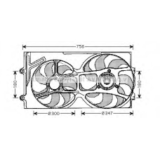 VW7514 Prasco Вентилятор, охлаждение двигателя