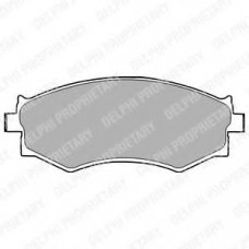 LP1228 DELPHI Комплект тормозных колодок, дисковый тормоз