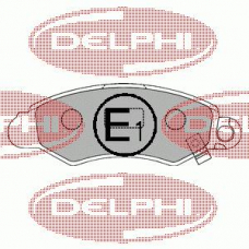 LP1318 DELPHI Комплект тормозных колодок, дисковый тормоз