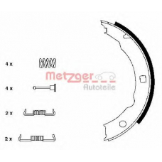 KR 665 METZGER Комплект тормозных колодок, стояночная тормозная с