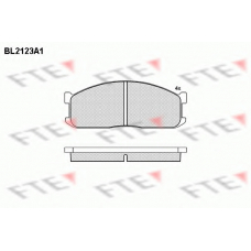 BL2123A1 FTE Комплект тормозных колодок, дисковый тормоз