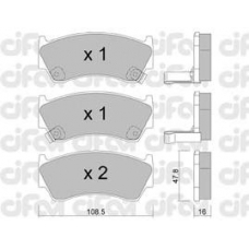 822-277-0 CIFAM Комплект тормозных колодок, дисковый тормоз