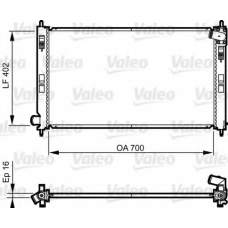 735575 VALEO Радиатор, охлаждение двигателя