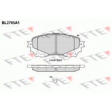 BL2765A1 FTE Комплект тормозных колодок, дисковый тормоз