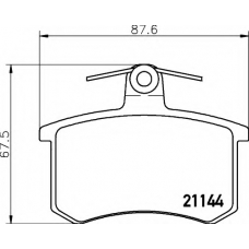 N-514 COBREQ Комплект тормозных колодок, дисковый тормоз
