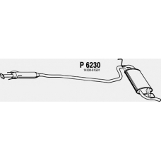 P6230 FENNO Глушитель выхлопных газов конечный