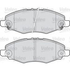 598894 VALEO Комплект тормозных колодок, дисковый тормоз