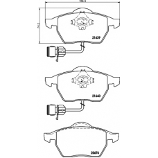 8DB 355 008-531 HELLA PAGID Комплект тормозных колодок, дисковый тормоз