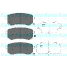 KBP-4005 KAVO PARTS Комплект тормозных колодок, дисковый тормоз
