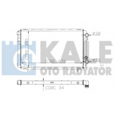 208800 KALE OTO RADYATOR Радиатор, охлаждение двигателя