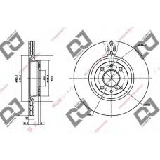 BD1299 DJ PARTS Тормозной диск